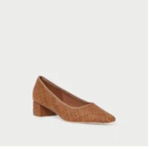 Nerine Brown Mid-Heel Pump